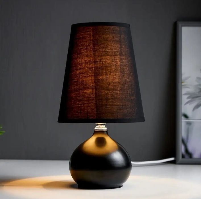 Лампа прикроватная ночник светильник настольный с абажуром