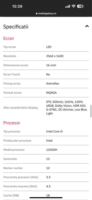 Laptop Gaming Lenovo Legion 5 pro 16 glacier white Nou
