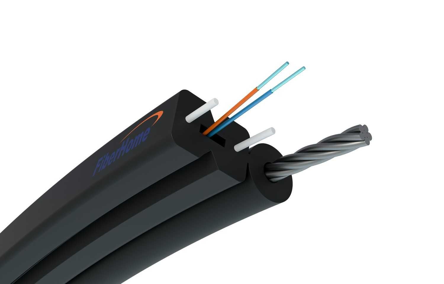 Cablu Fibra Optica FTTH De Exterior Cu Sufa De Otel, 2 Fire