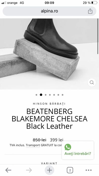 Vand ghete hinson pt barbati nr 42