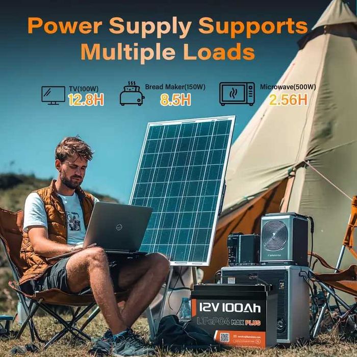 Продавам нова литиева батерия HumsiENK 12V 100Ah LiFePO4
