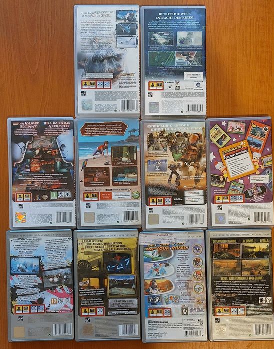 Consola PSP model 3004 cu 10 jocuri incluse