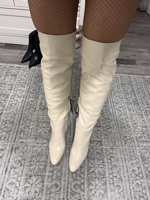 Cizme Zara, piele naturala, 40