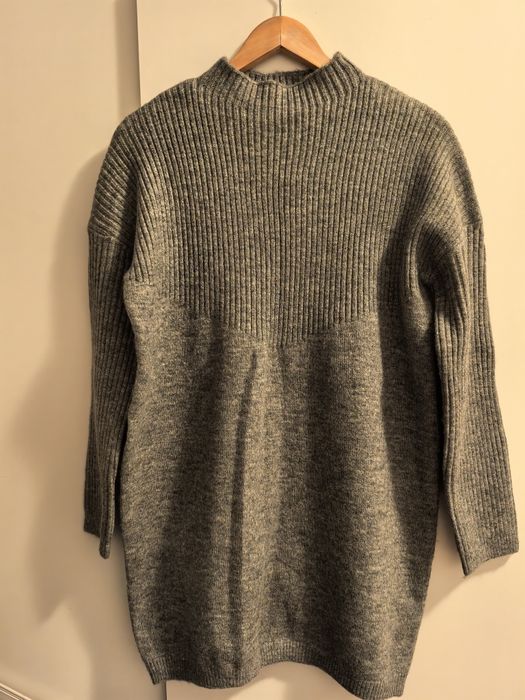 Rochie gri tricotată, călduroasă Pimkie