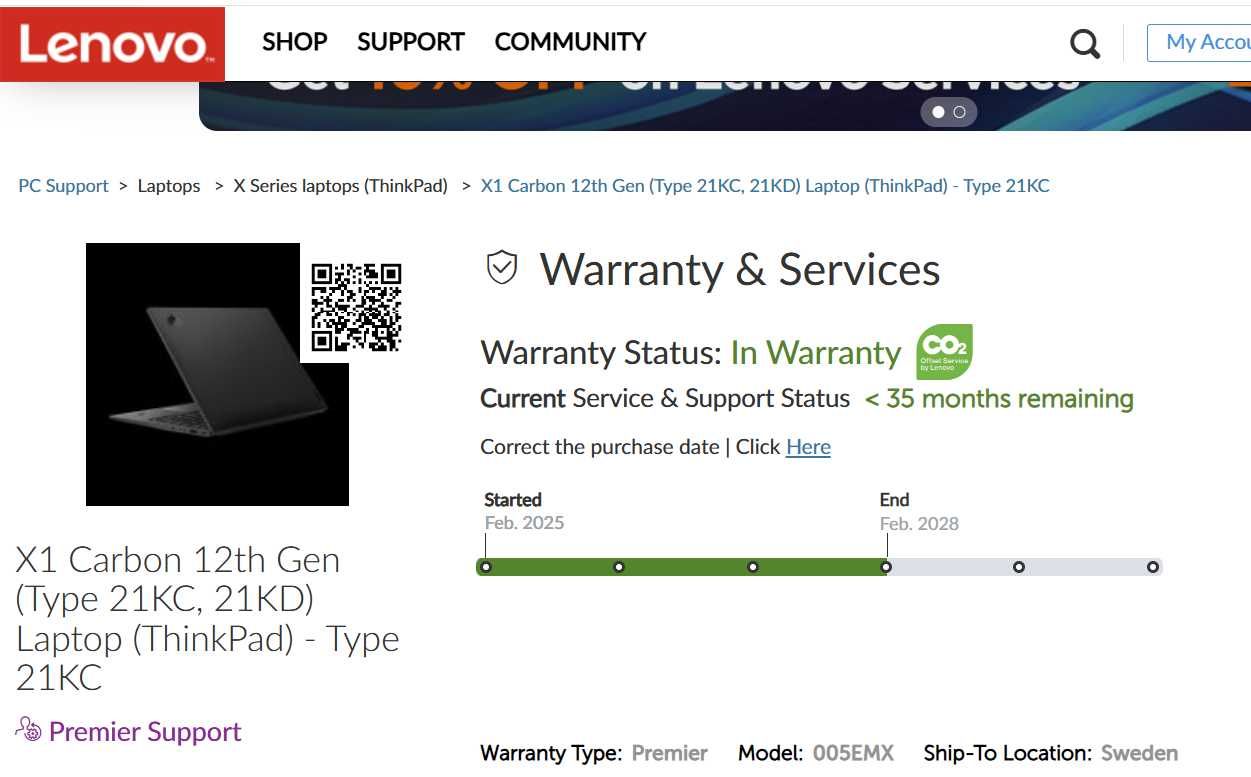 Lenovo ThinkPad X1 Carbon 12 Gen 14”IPS 400nits, cpu: Ultra 7, 64/1Tb