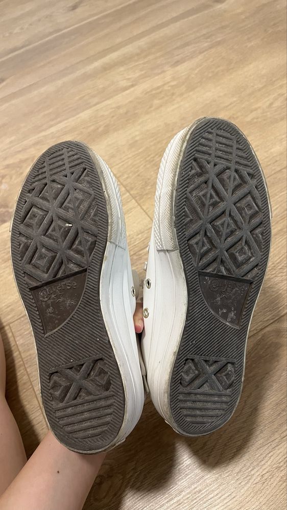 Converse бели кожени кецове 36,5