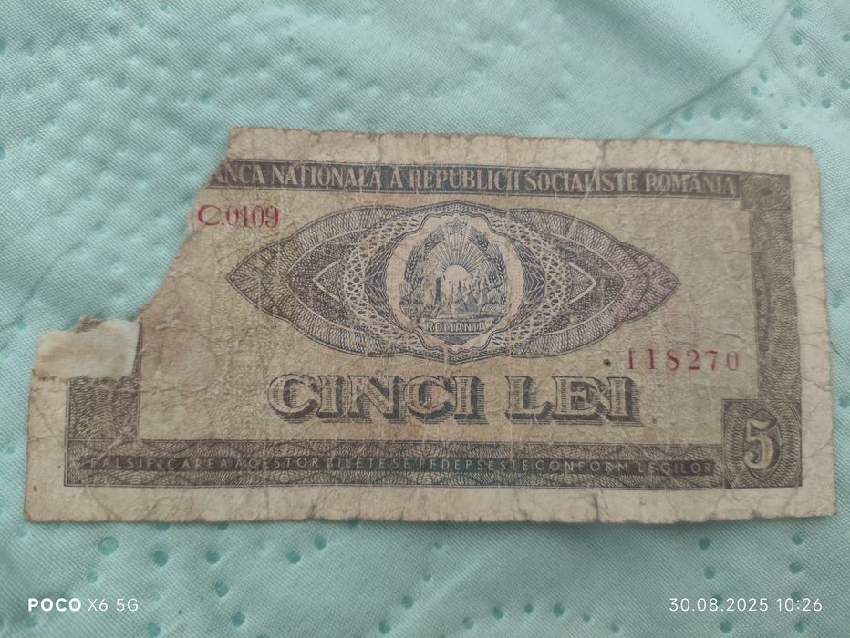 Bancnota cinci lei