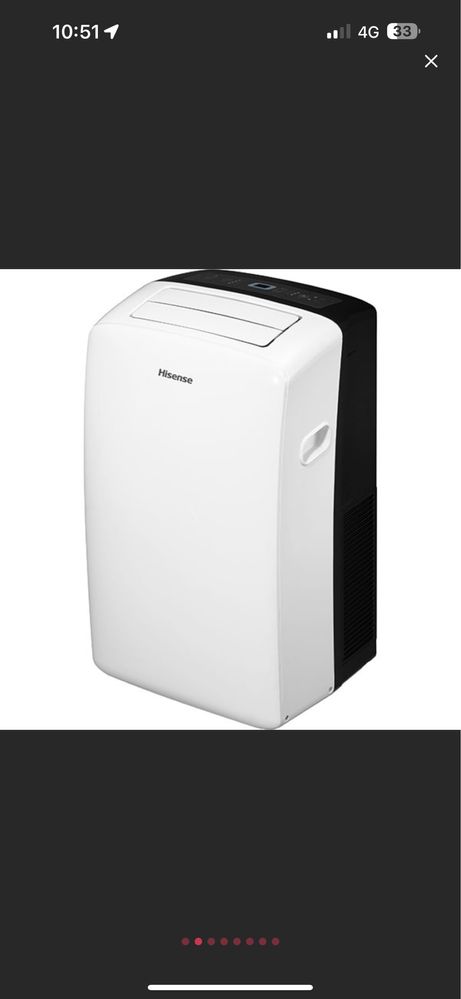 Aer conditionat portabil HISENSE, 12000BTU,A/A+ , incalzire