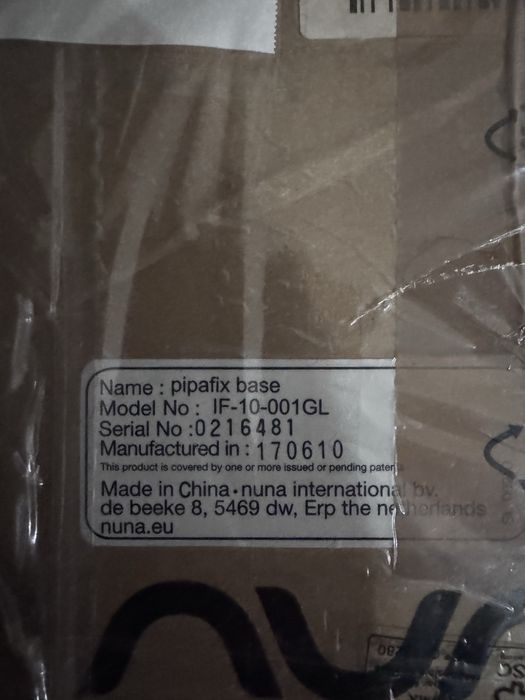 Baza isofix nuna pipa fix pentru scoica, landou