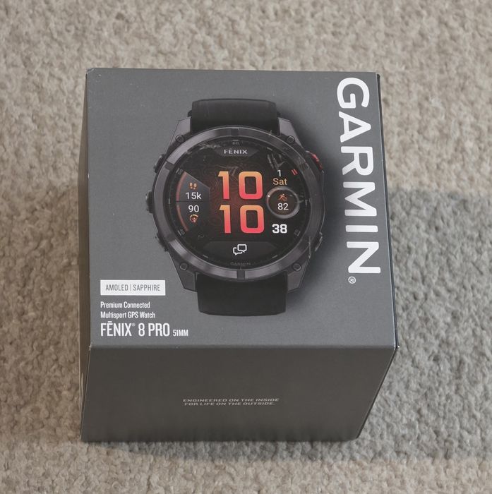 Garmin  Fenix 8 Pro 51mm AMOLED, LTE, 51mm, Sapphire, Titan