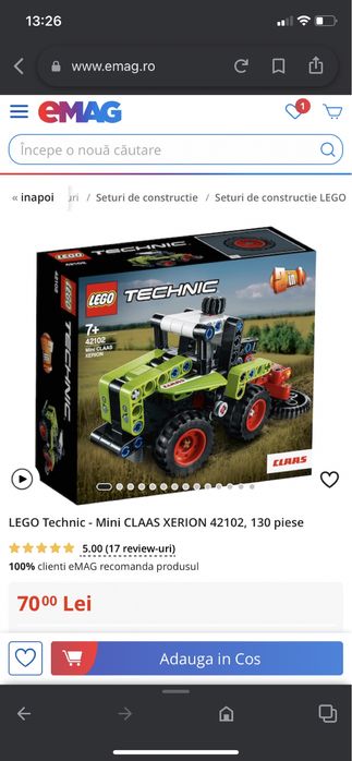 Set de Lego tehnic 42102
