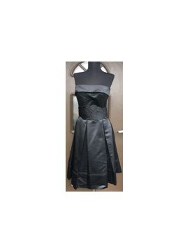 MANGO, Little Black Dress Rochie Luxury 3/4 Satin Nou Oferta