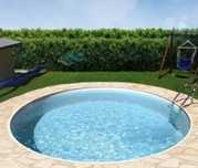 Piscina rotunda cu diametrul de 4,5m si adanca de 1,40m