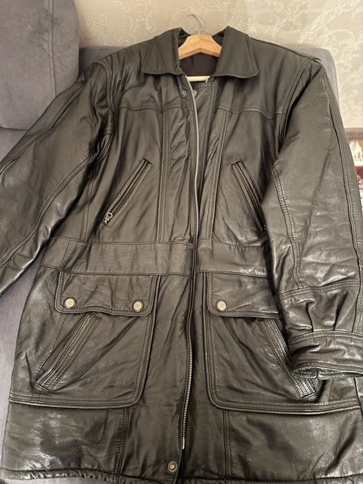 Кожанная куртка, мужская