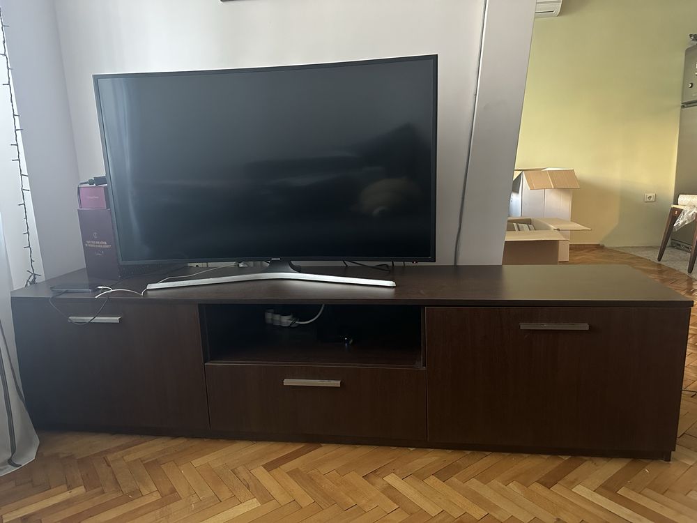 ТВ шкаф – 210/50/45 см, цвят венге