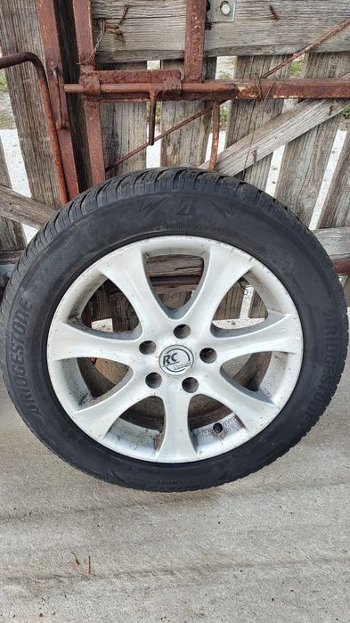 Roți 5x112 R16 cu anvelope de iarna Bridgeaone blizzak lm005 205 55 16