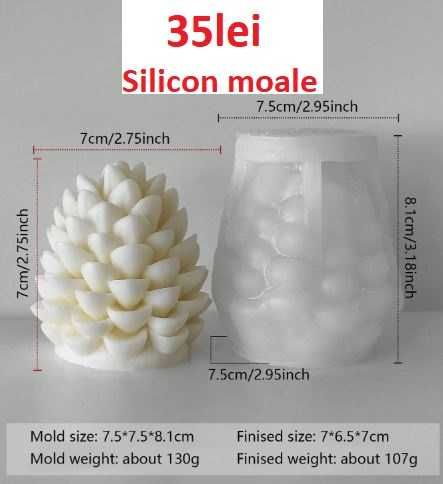 Matrite din Silicon pentru Craciun part 4– lumanari, sapun, ipsos