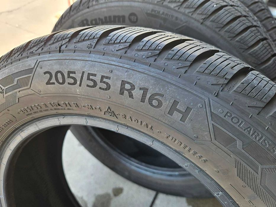 4бр. 205/55 R16 зимни BARUM 8мм Made in GERMANY