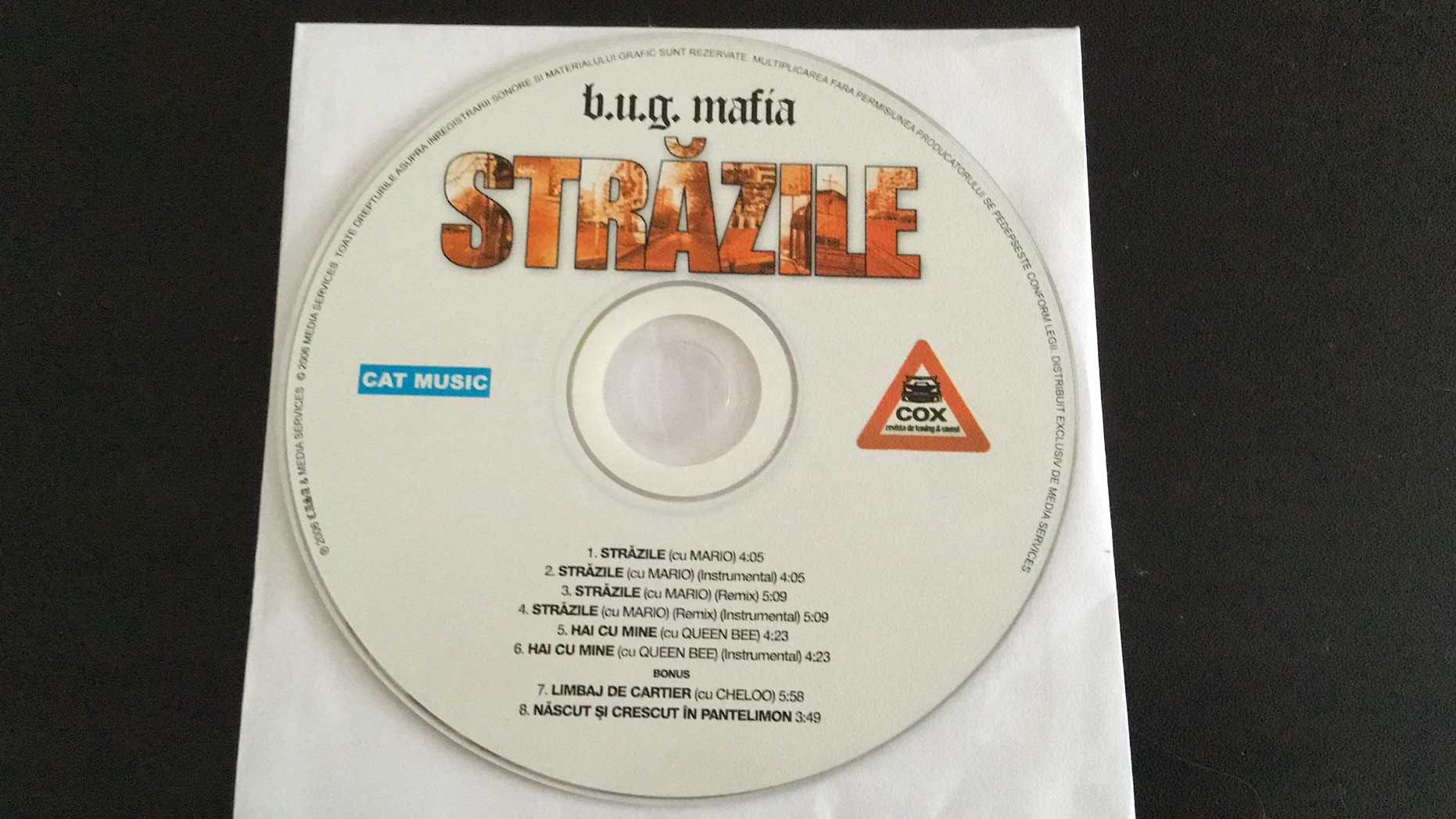 VAND cd hip hop rap romanesc BUG Mafia - Strazile (2005) original