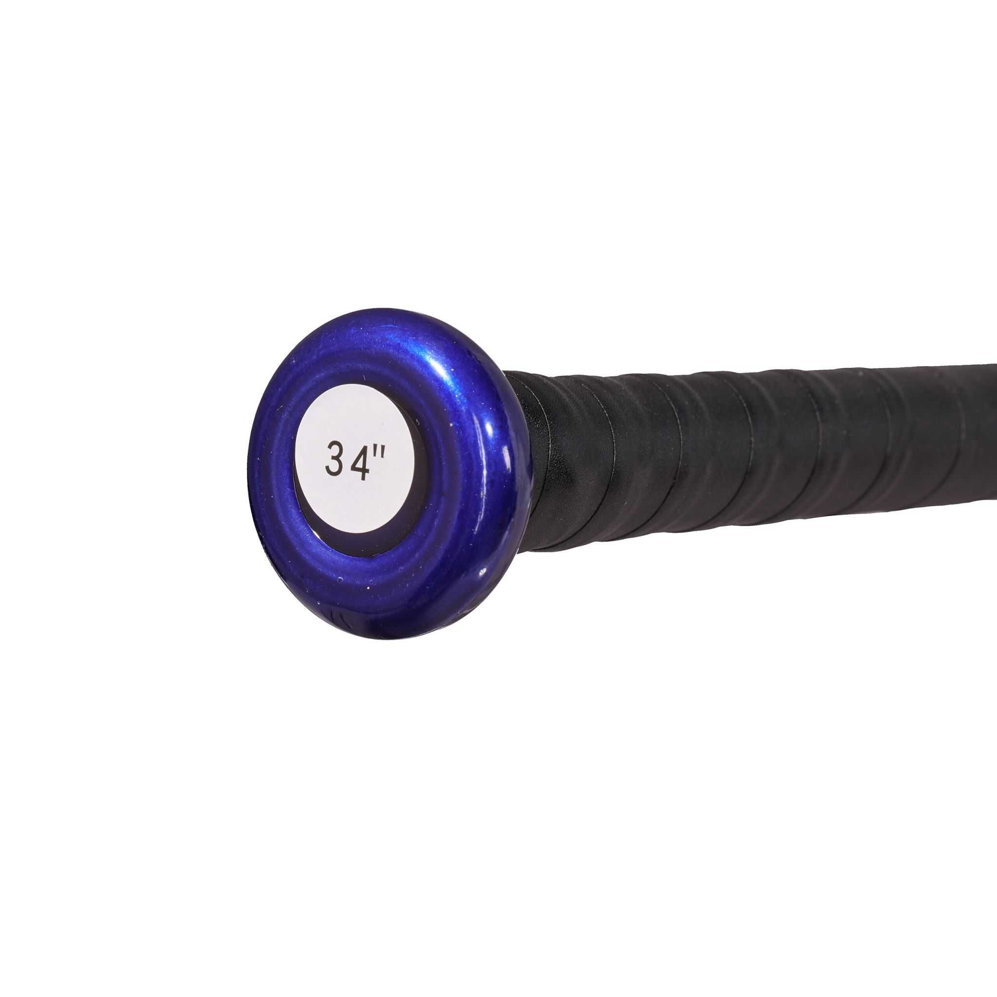 Bata baseball aluminiu usoara maner anti-alunecare albastru 34in 86cm