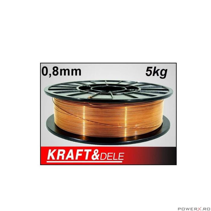 Sarma pentru sudura MAG, TIG 0.8 mm, 5 kg, Kraft