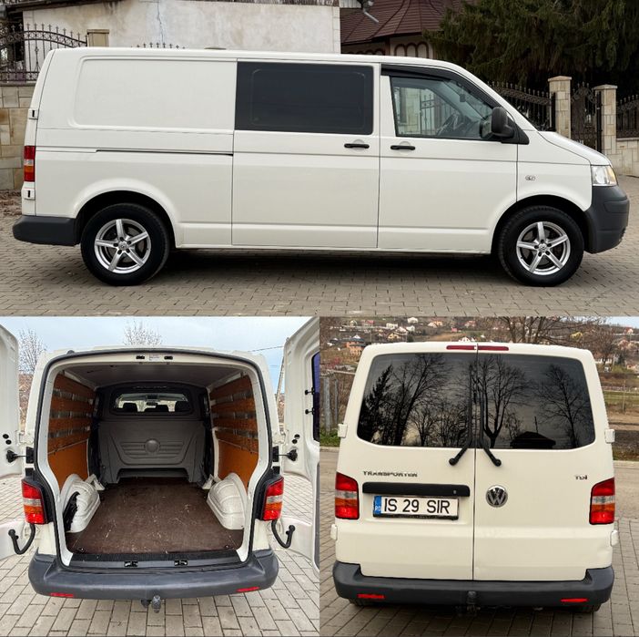 VW Transporter LUNG 6 Locuri 2009 1.9 TDi - 105cp Cabina dubla T5