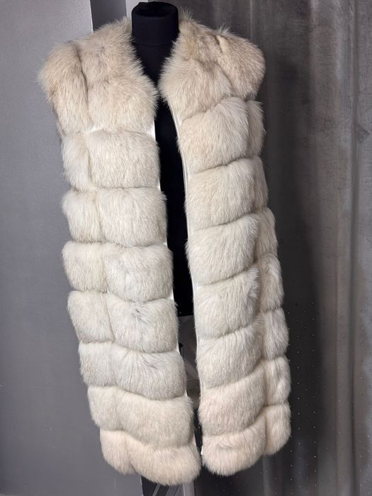 Vând vestă din blană naturală de vulpe Best Leather & Fur Istanbul XL