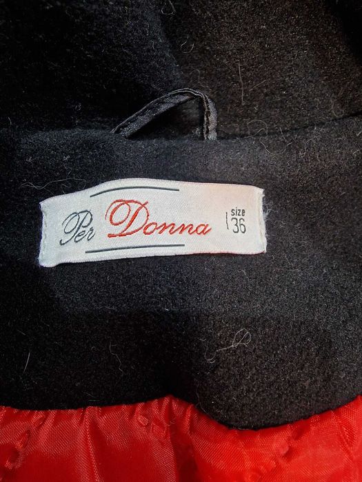 Palton dama Per Donna compozitie 30% lana marimea 36 (S)