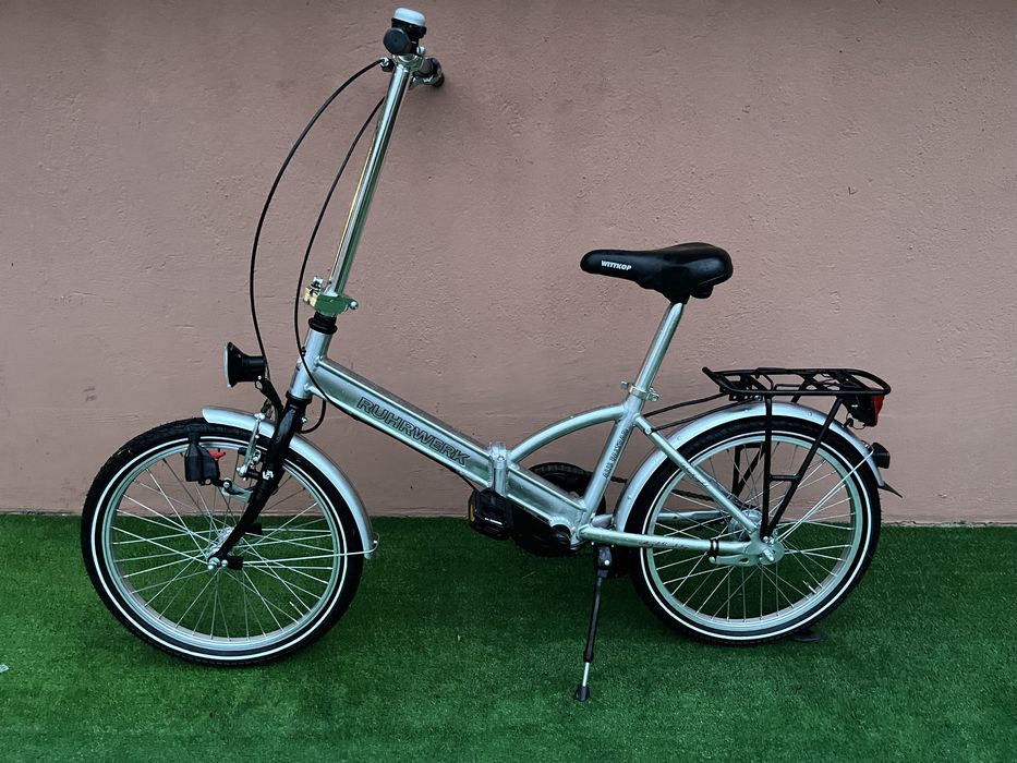 Като Нов Сгъваем Алуминиев Велосипед  20цола 3ск.Вътрешни