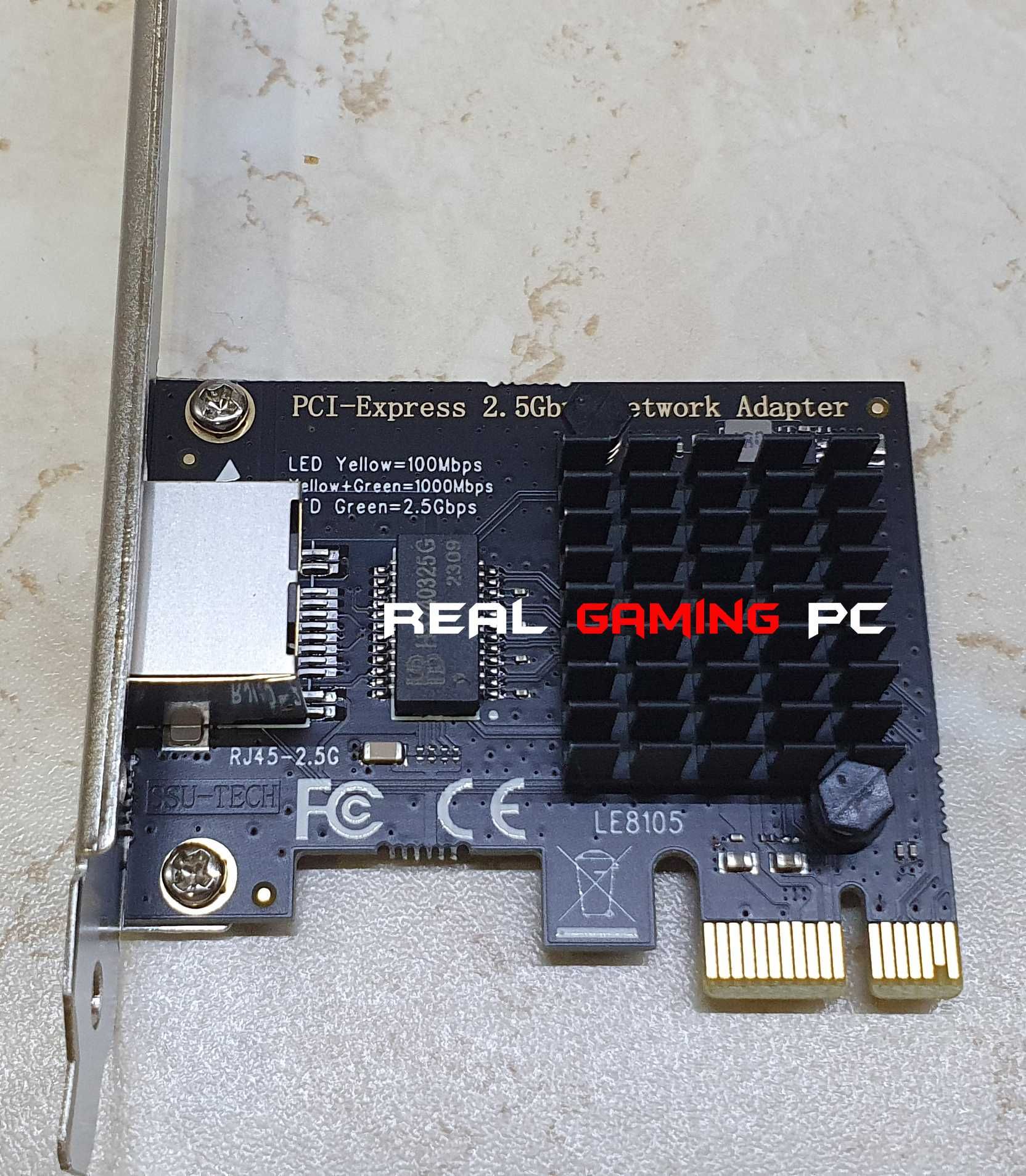 Realtek Lan 1x/2x/4x Card RJ45 PCIe 2,5G RTL8125BG Сетевая карта 2500