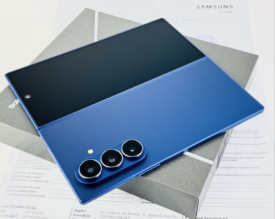 НОВ! Samsung Galaxy Z Fold 7 5G 256GB 12RAM Blue Shadow 2г. Гаранция!