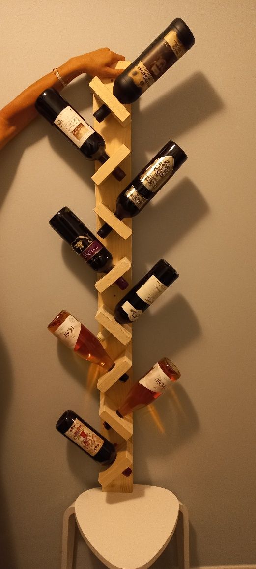 Suport sticle vin din lemn