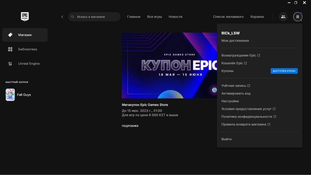 Аккаунт Epic Games, Epic Games Account