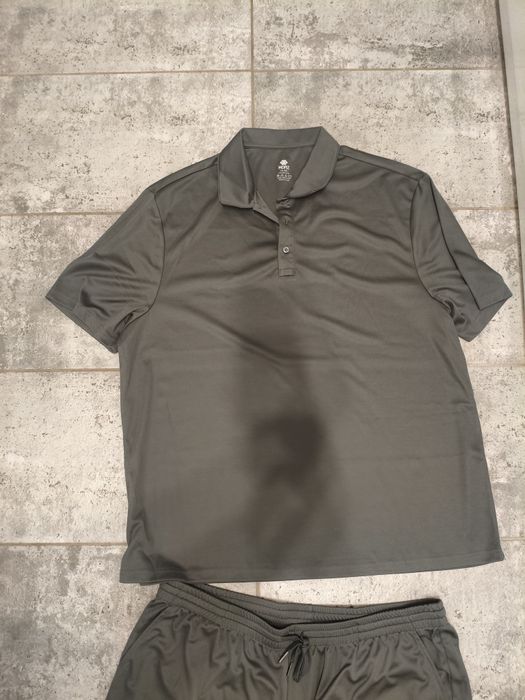 Set trening bărbați vară, 2 piese – tricou polo + pantaloni scurti xxl