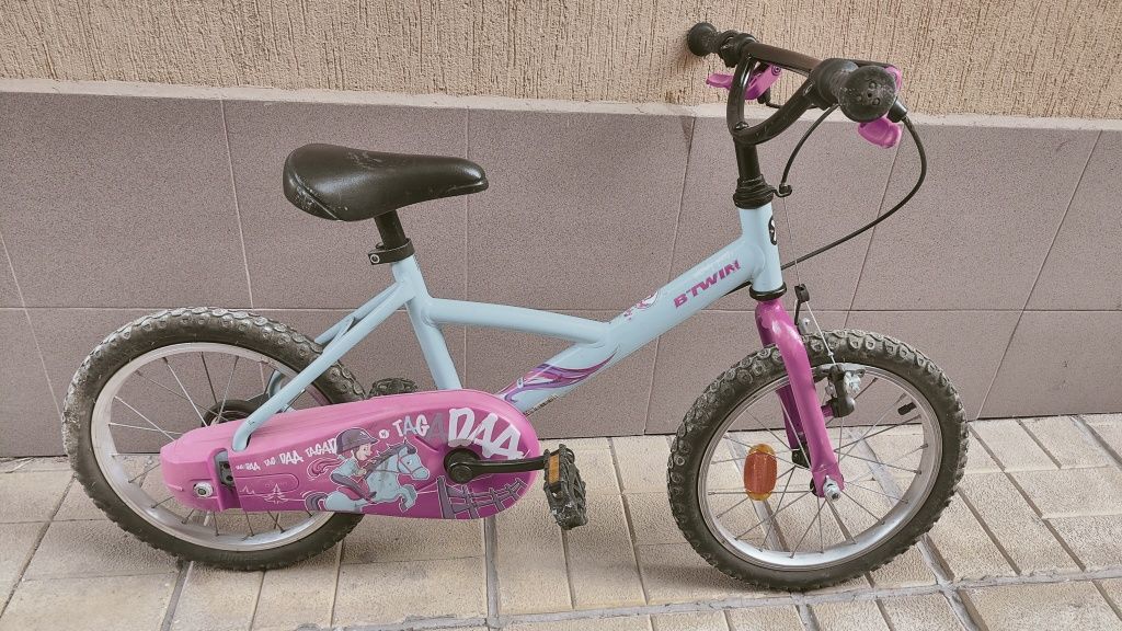 Детско колело (велосипед) BTWIN в розово и синьо
