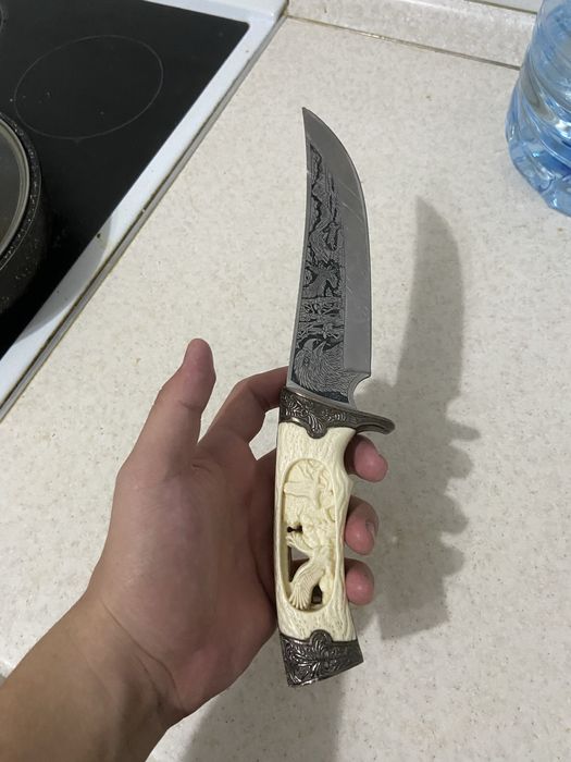Охотничый нож ручное изделие !