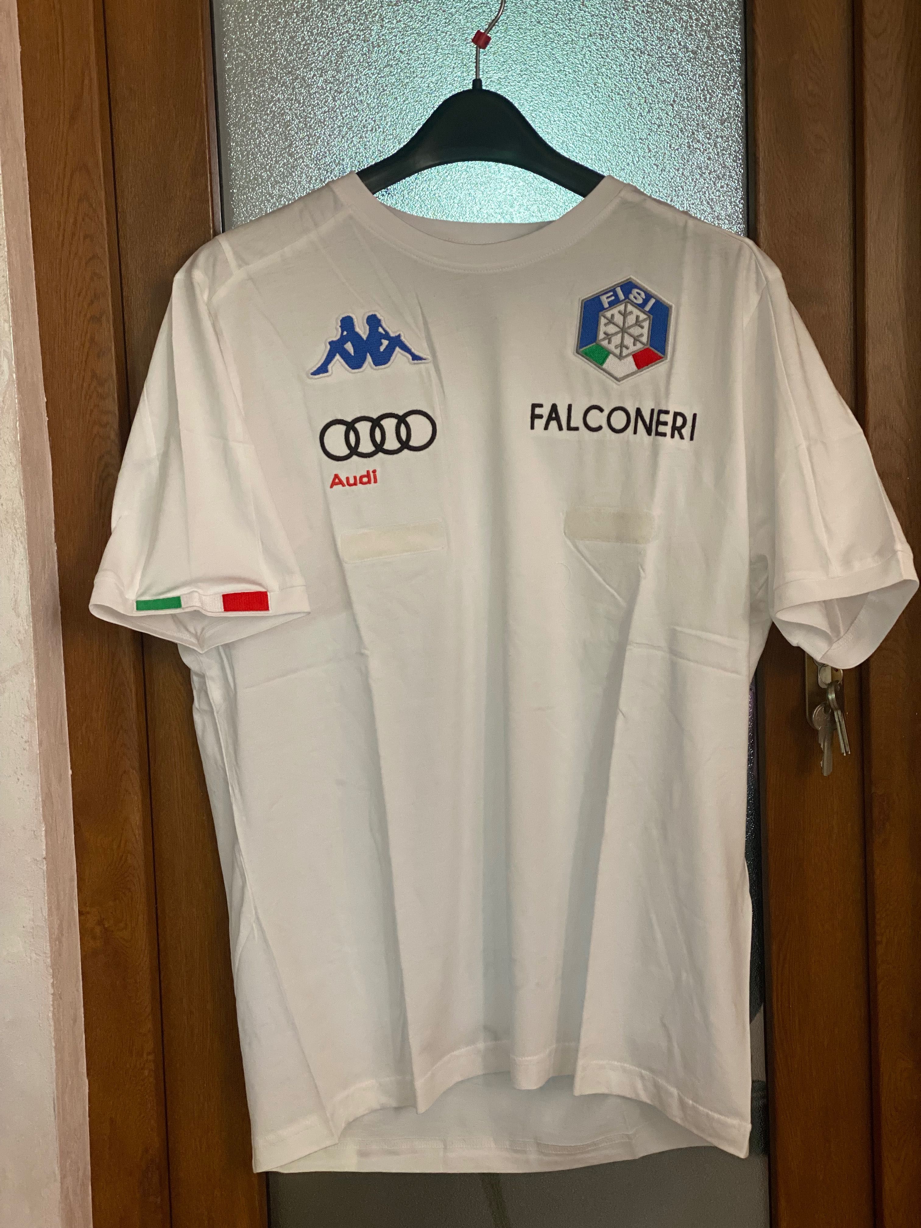 Tricou Antrenament Kappa FISI Audi Falconeri , Nou Marime XL Slim