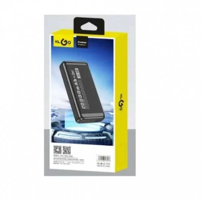 Външна преносима батерия 20 000 mAh KLGO KP-34 SS000559, Fast charge