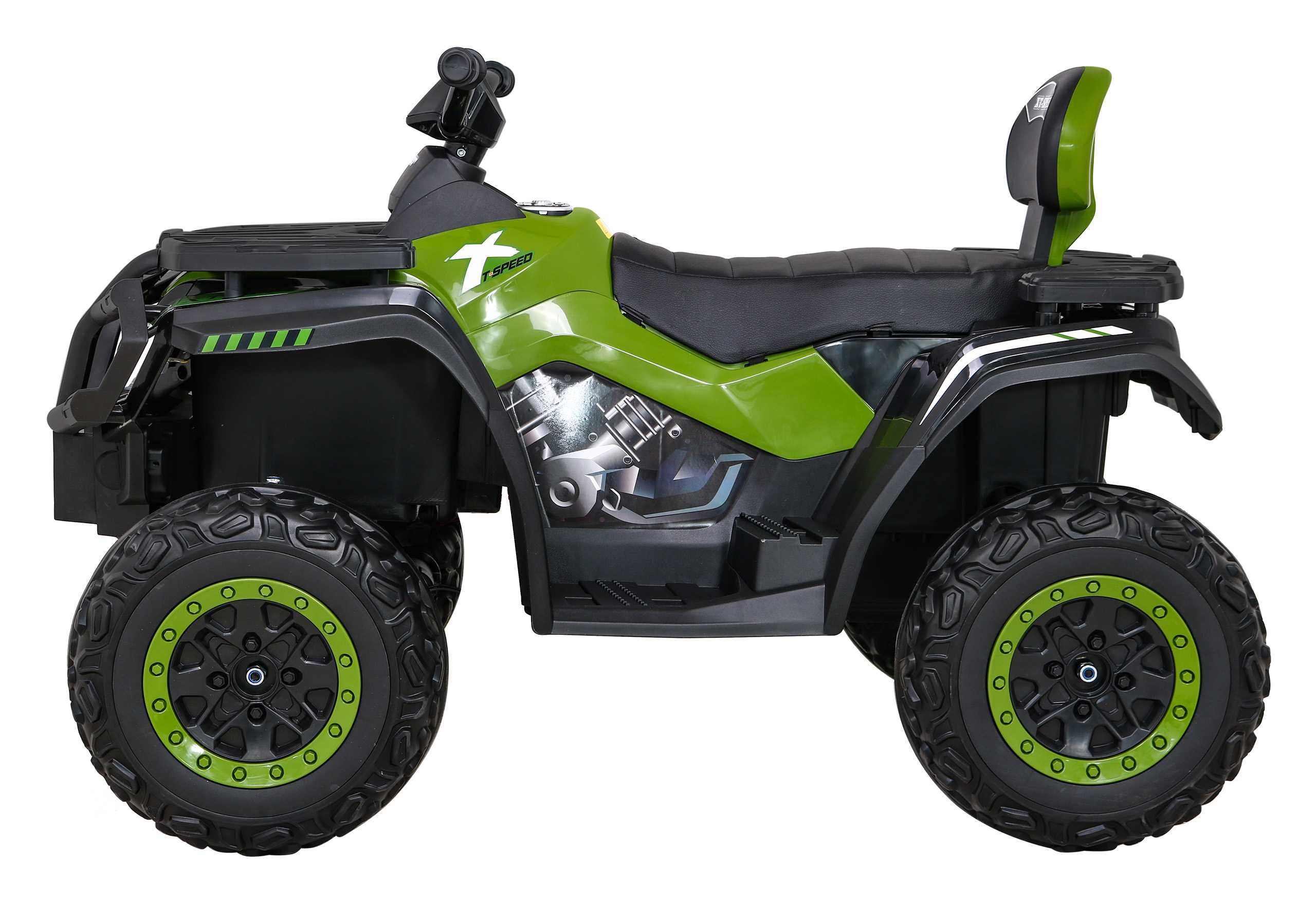 ATV electric pt copii Autokids 24V 4x4 cu cupa 3-10 ani (S615) Verde