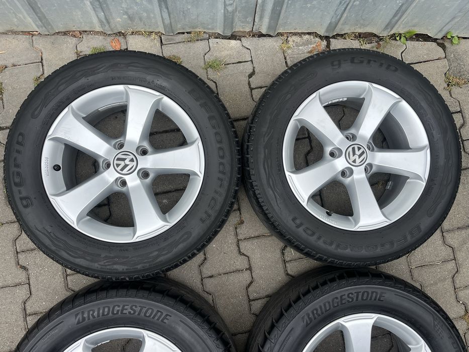 Jante aliaj 5x112mm, anvelope 215/60 R16, VW Sharan, Passat, Tiguan
