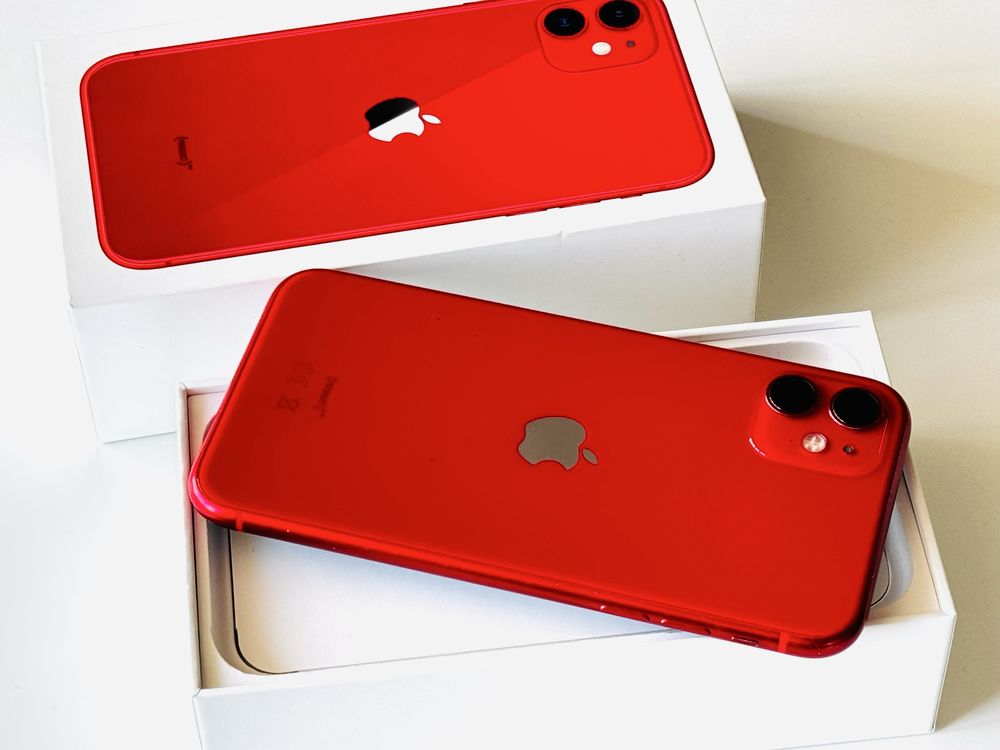 Iphone 11 64GB Red Отличен! 95% Батерия! Гаранция 6 месеца