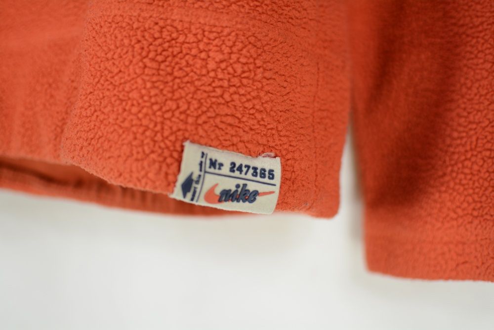 Hanorac Dama Nike marimea M Polar Portocaliu Pullover Vintage Q88