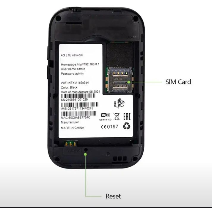 Wifi router sim kartali 4g LTE
