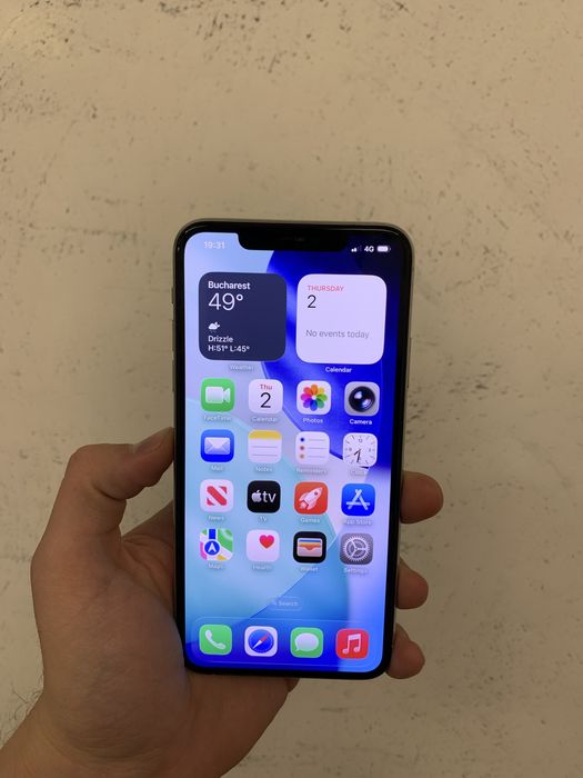 IPhone 11 Pro Max Alb Silver Impecabil Neverlocked 64 GB cutie 90% bat