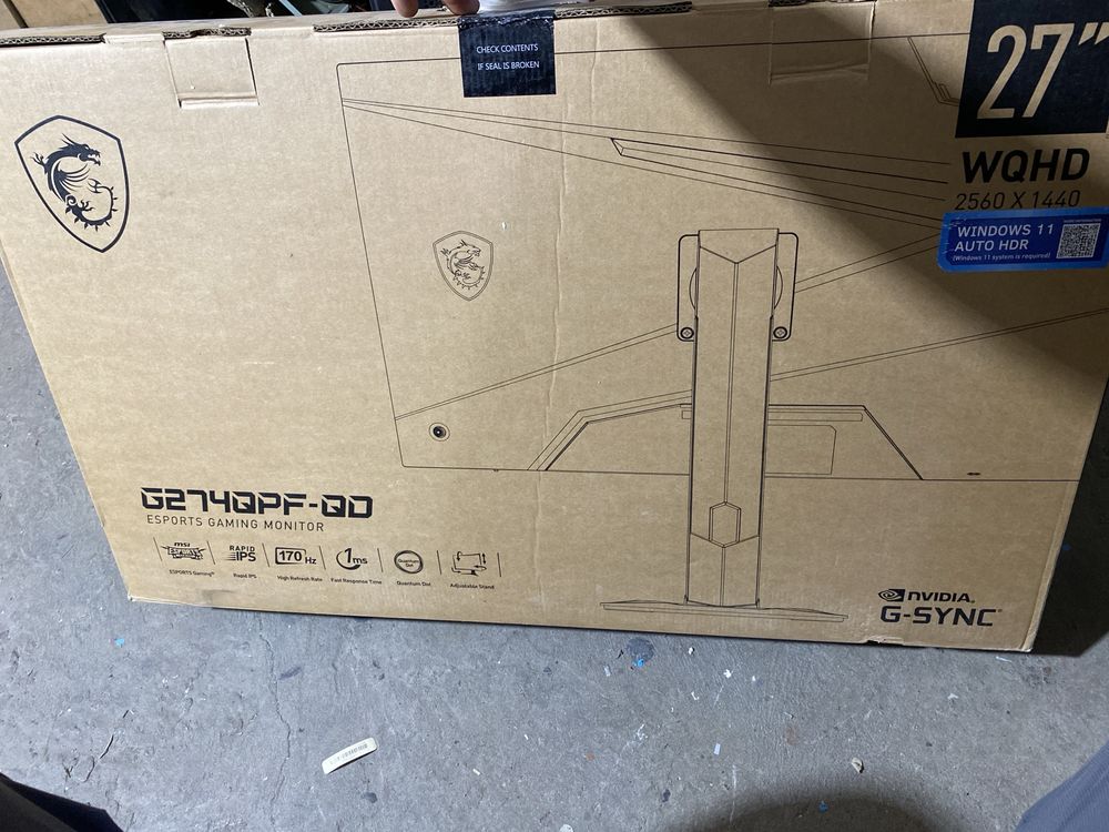 MSI манитор 27 размера