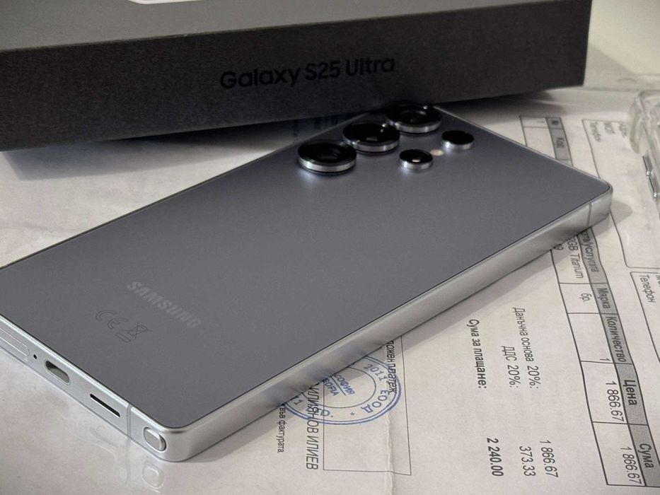 Бартер!24м.Гаранция! Galaxy S25 Ultra 512GB Titanium Silver Blue