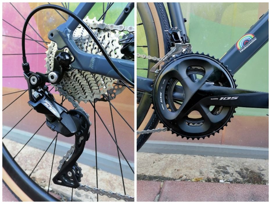Гравел Canyon Riad Al*Рамка-L*Груп Сет-Shimano 105*2x11*Като Нов!!
