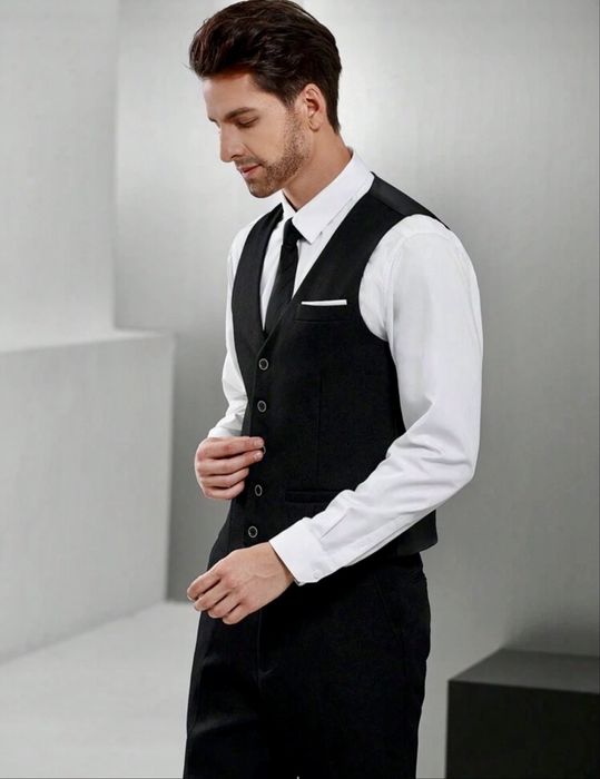 Costum barbati vesta+pantalon