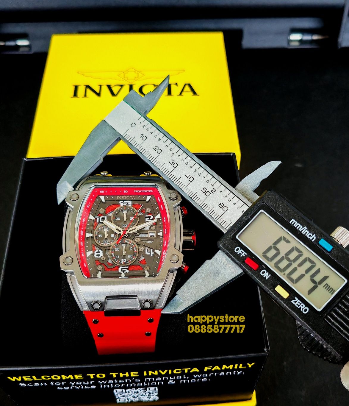 INVICTA S1 Rally Diablo Red , Инвикта нов ръчен часовник