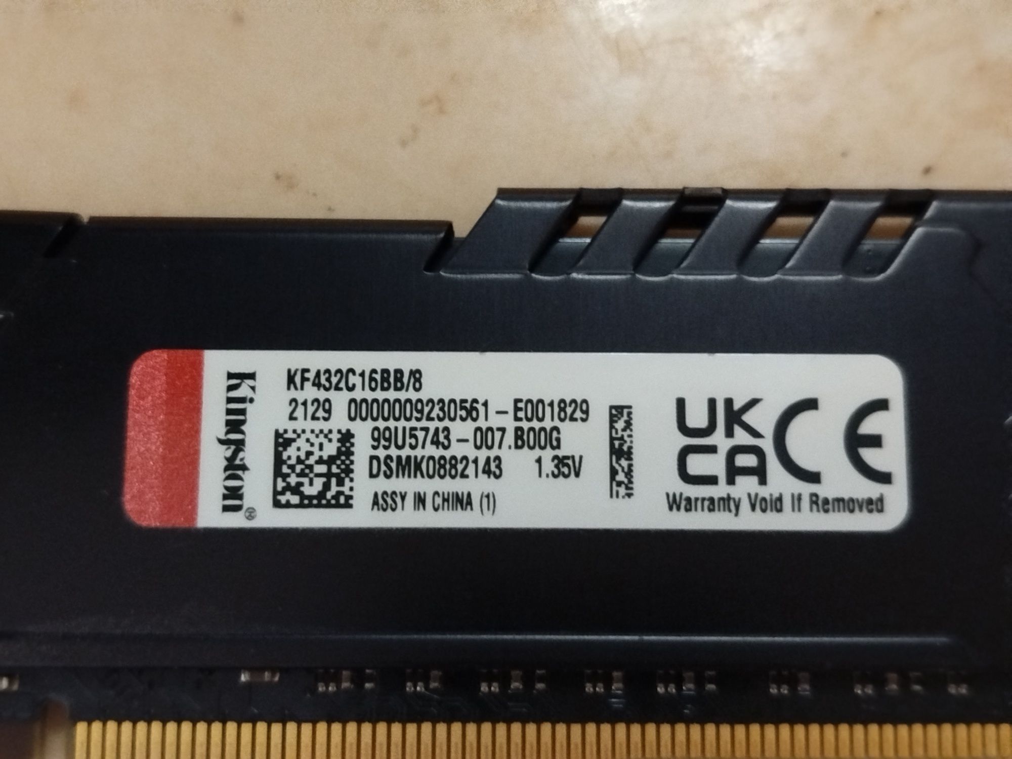 РАМ ПАМЕТ RAM 8GB DDR4 3200 CL16 Kingston Fury Beast DDR4 – 8GB 3200MH